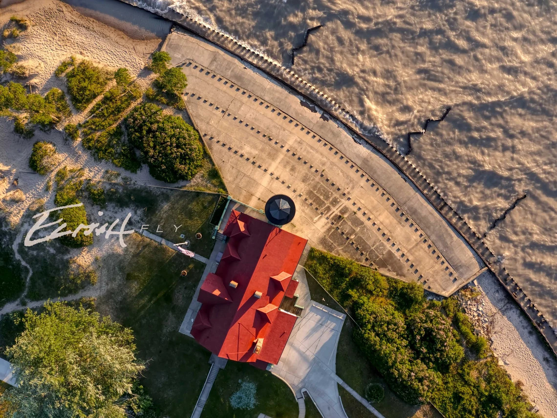 Point Betsie Lighthouse from Above